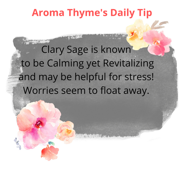 clary sage essential oil daily tip