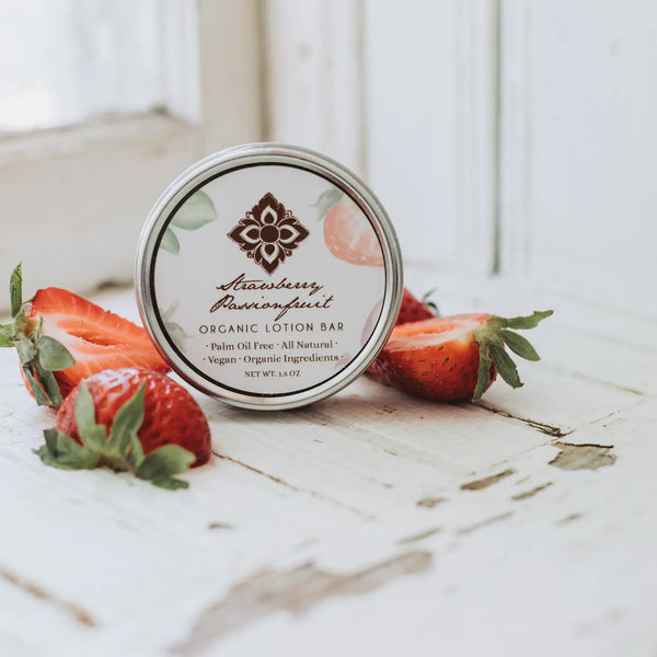 Strawberry Passionfruit Organic Lotion Bar