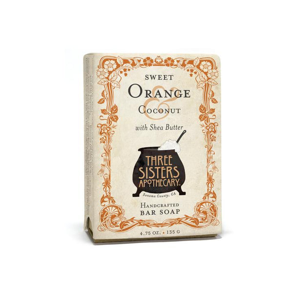 Sweet Orange Coconut Bar Soap with Shea Butter